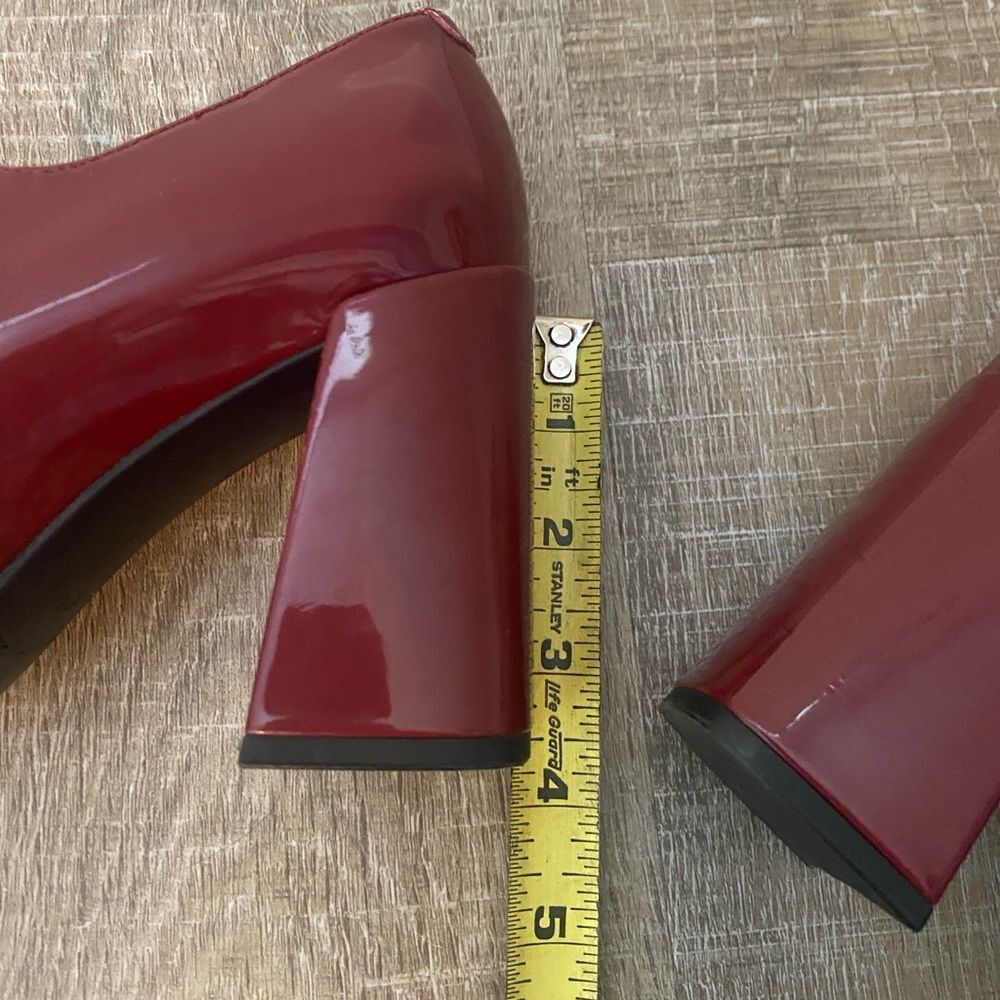 Marc Fisher Red Charin Mary Jane Block Heel Dress Pumps Size 6 Preppy Academia - Picture 11 of 11
